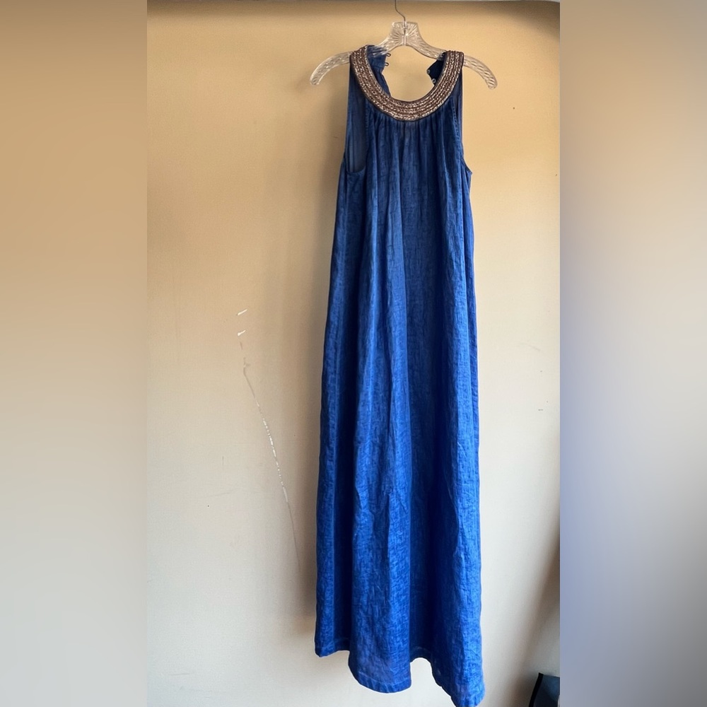 120% Lino full length dress